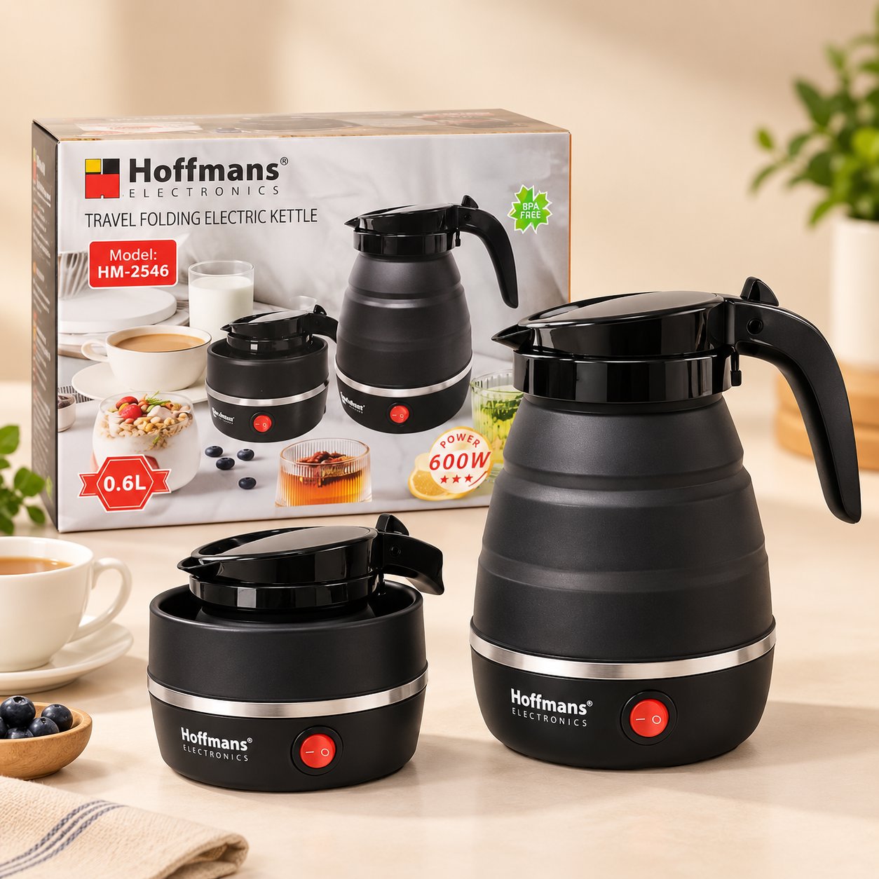 Bouilloire électrique pliable Hoffmans – HM-2546