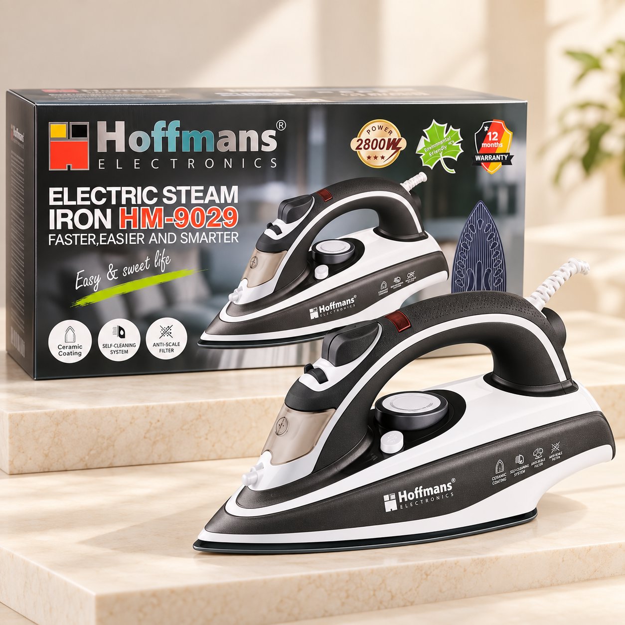 Fer à vapeur Hoffmans HM-9029 – 2800 W