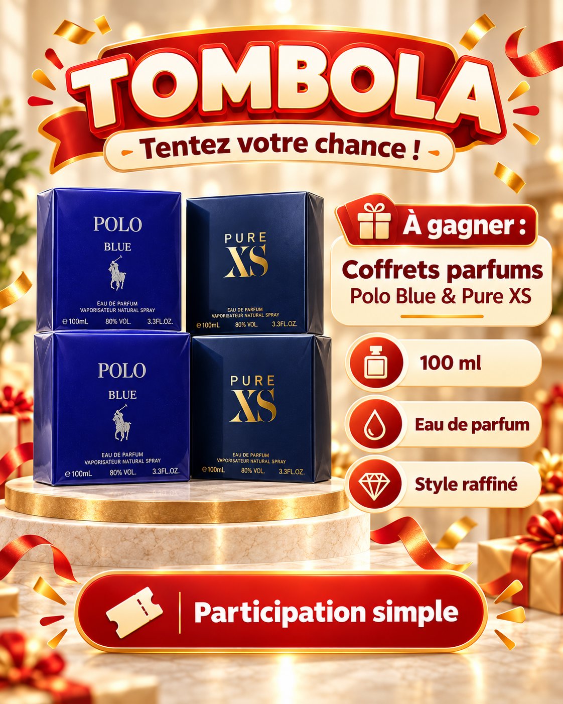 Polo Blue / Pure XS– Eau de Parfum 100 ml