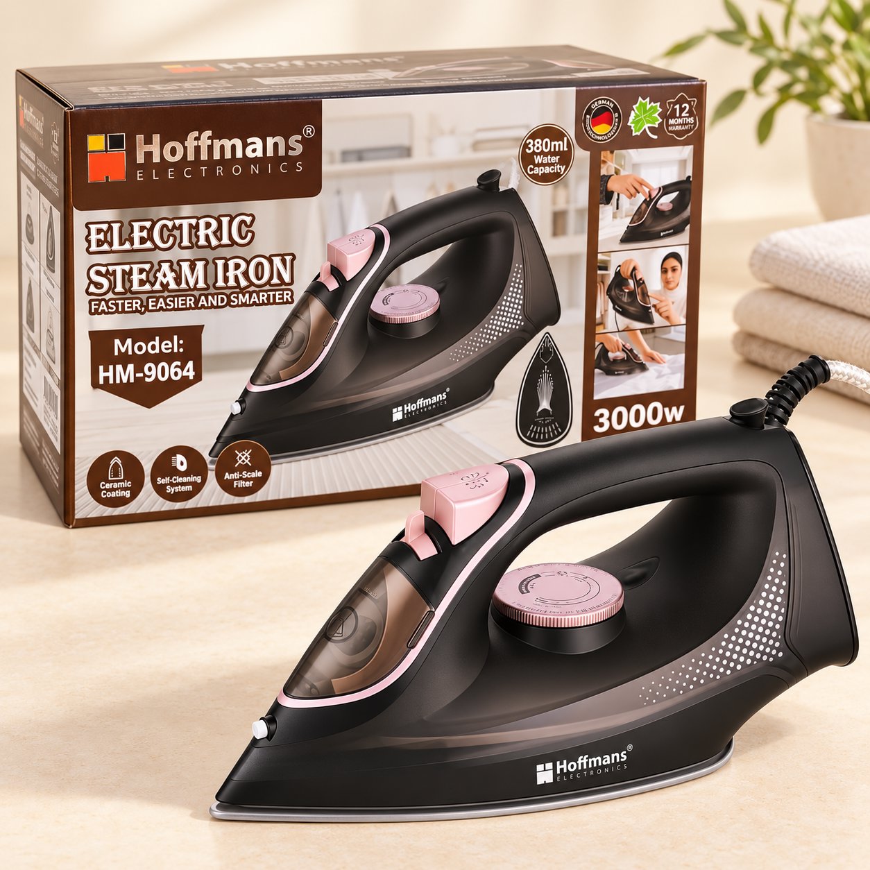 Fer à vapeur Hoffmans HM-9064 – 3000 W
