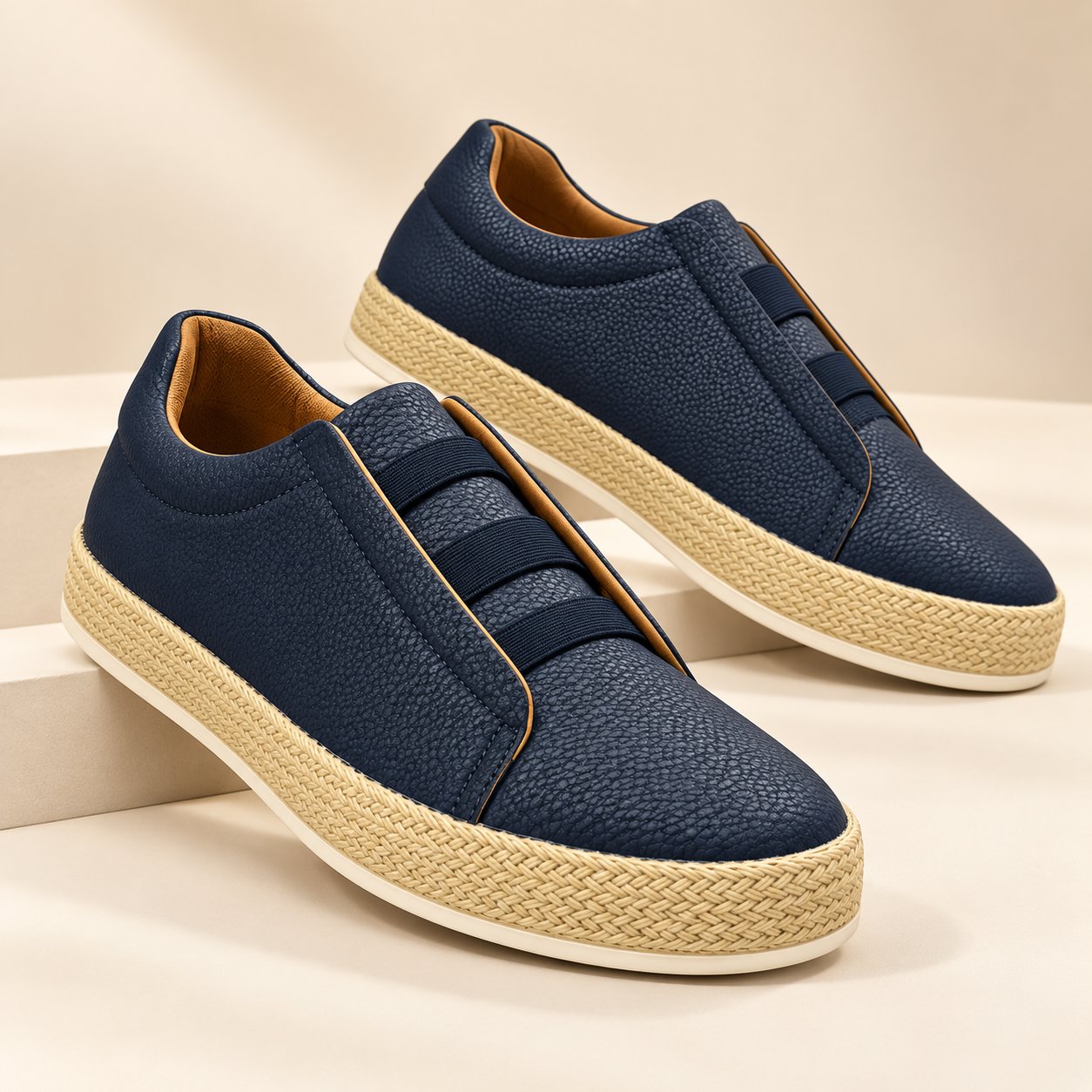 Sneakers homme noires – semelle contrastée