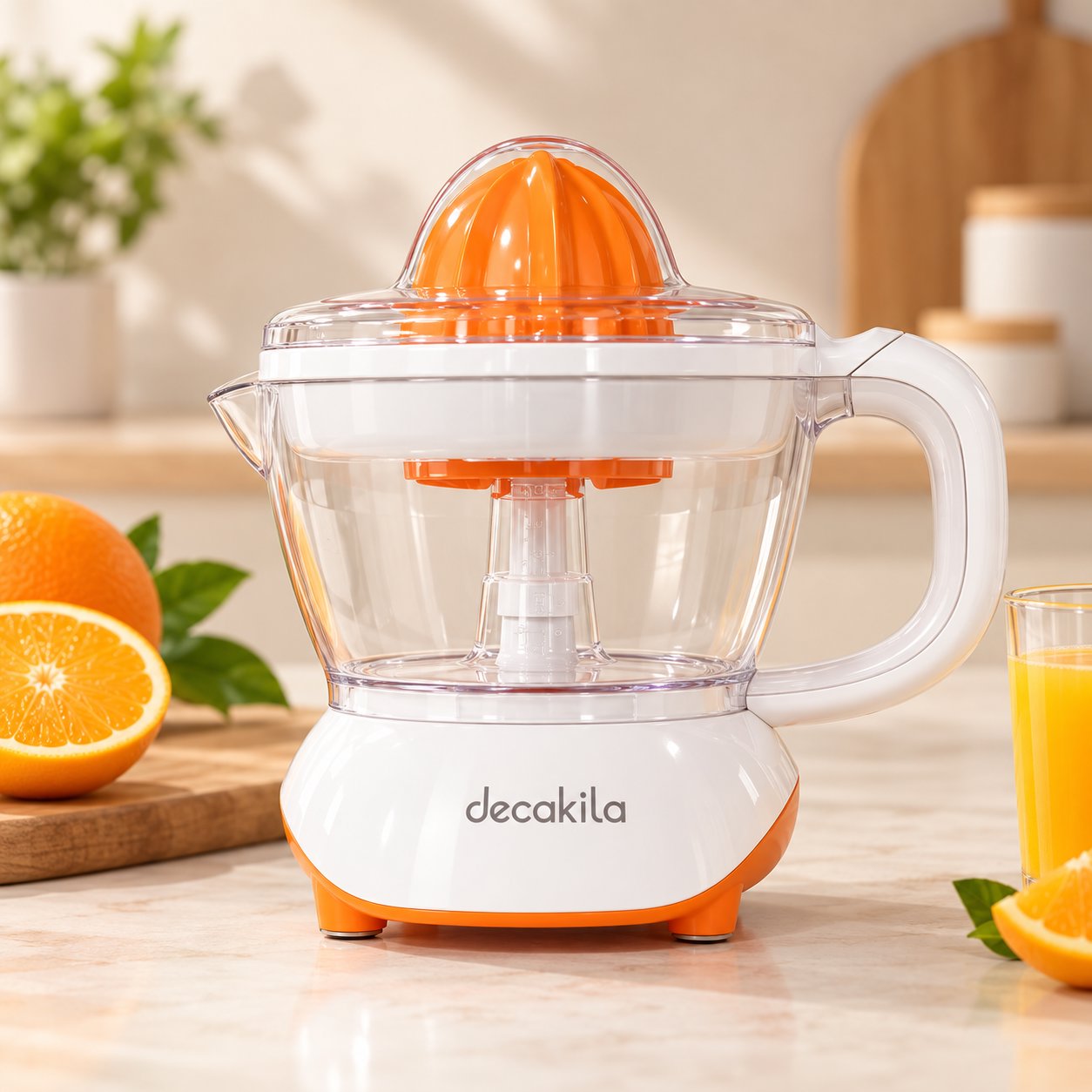 Presse-agrumes électrique Decakila – Blanc & Orange