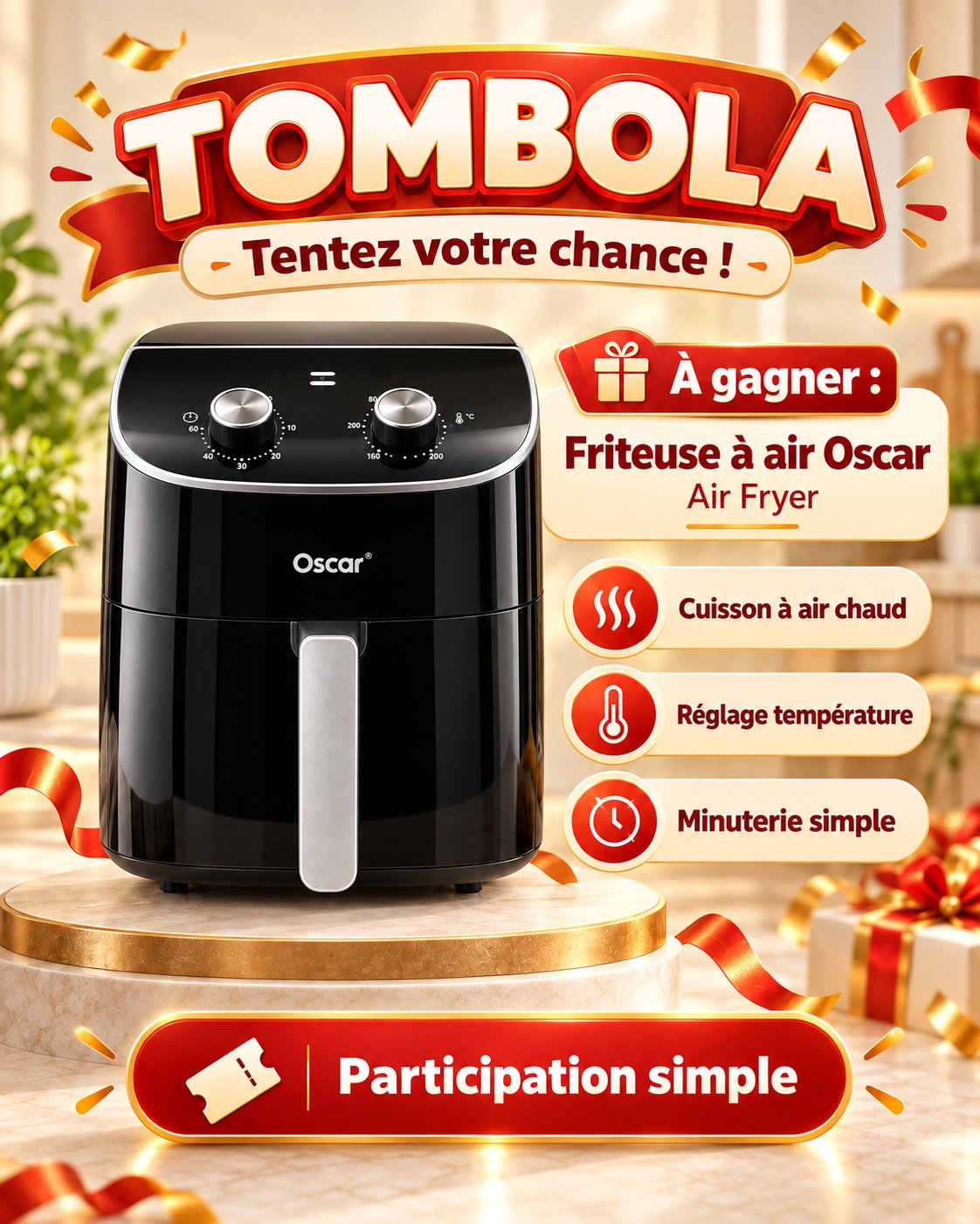 Friteuse à air Oscar – Air Fryer